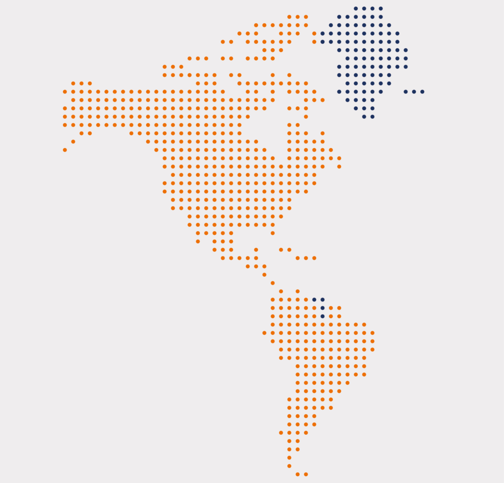 North and South America coverage